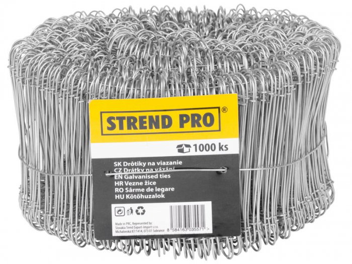 Set 1000 bucle de sarma, pentru legat otel beton, 1.1x200 mm [1]