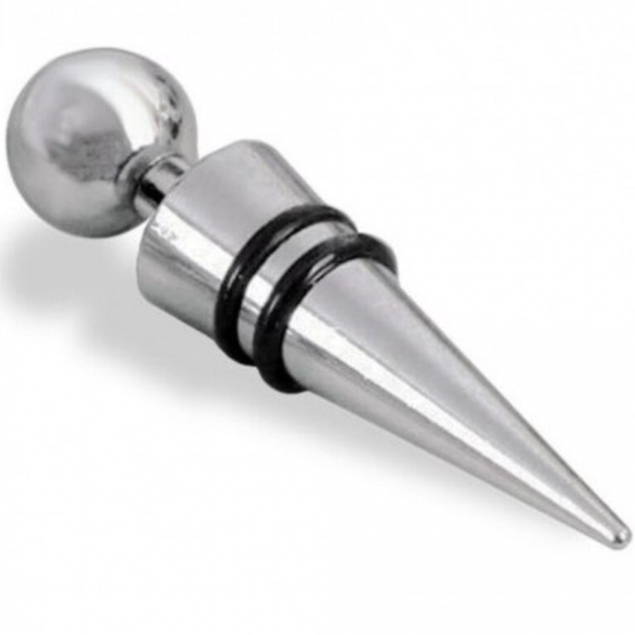 Set 2 dopuri pentru vin din inox cu garnituri de etansare din cauciuc, Quttin [1]