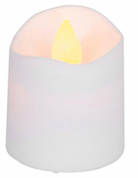 Set 4 lumanari led albe cu lumina calda si efect de flacara, 3,8x5 cm, MagicHome [2]