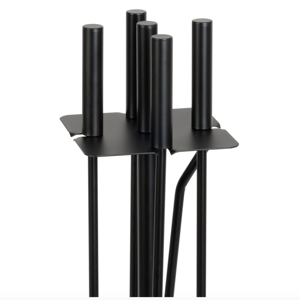 Set accesorii șemineu Strend Pro, 5 piese, negru, 81 cm [2]