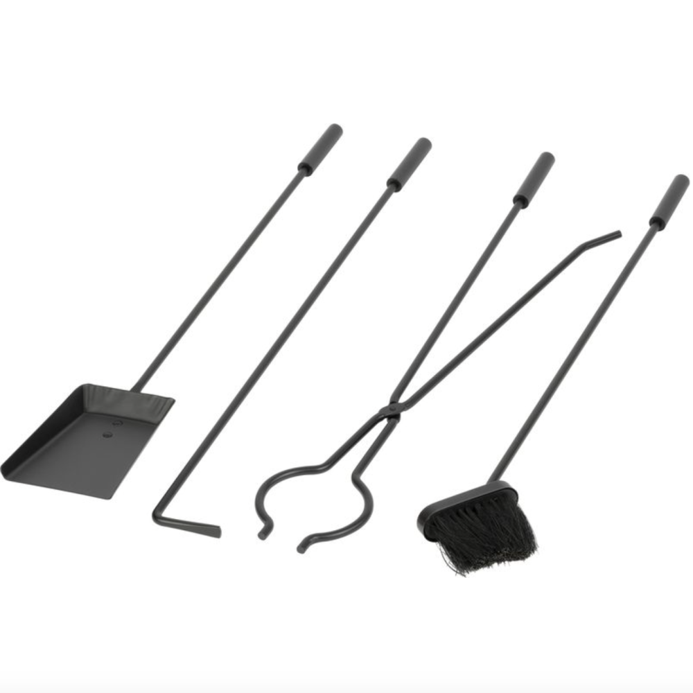 Set accesorii șemineu Strend Pro, 5 piese, negru, 81 cm [3]