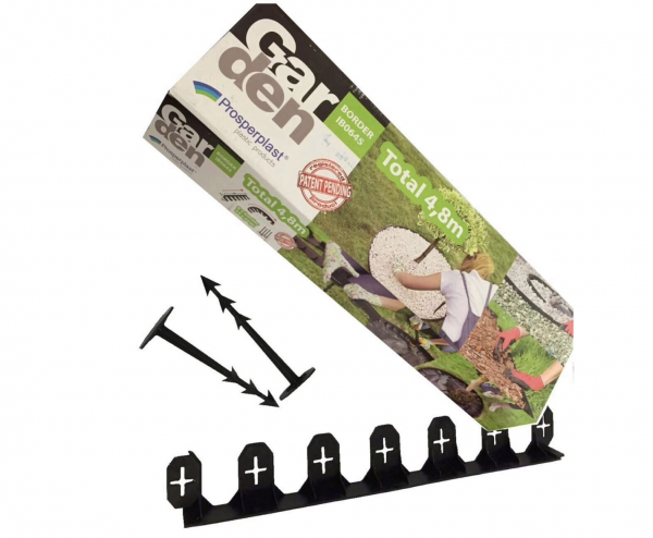 Set bordura pentru delimitare gradina Strend Pro Garden Border 0645, lungime totala 4.8 m [1]