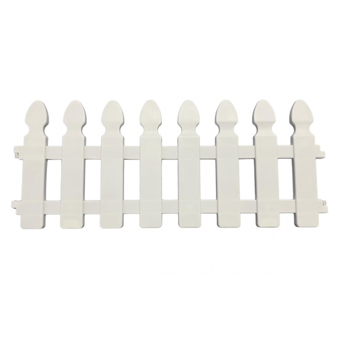 Set gard pentru gradina Strend Pro F7052, 4 buc, Lungime totala 2m, alb [1]