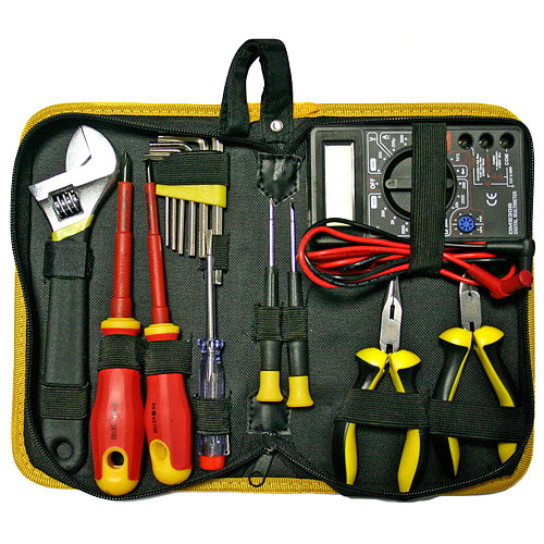Set scule pentru electricieni 15 buc.cu multimetru, Strend Pro CMT-05.0215 [1]