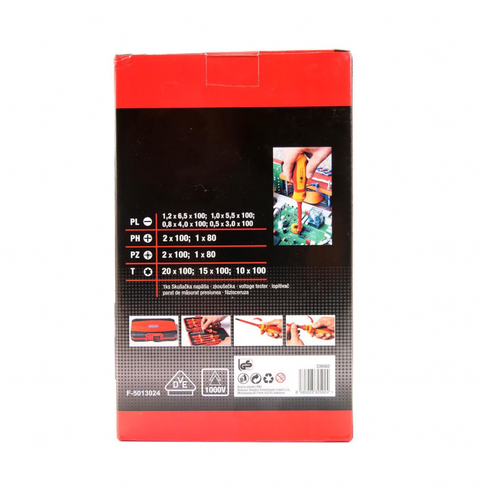 Set surubelnite electrician Strend Pro VDE, 13pcs, 1000 V, in cutie plastic [3]