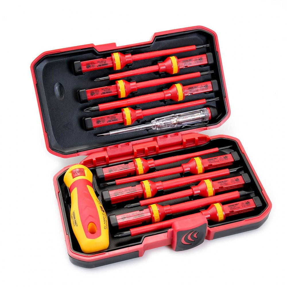 Set surubelnite electrician Strend Pro VDE, 13pcs, 1000 V, in cutie plastic [1]