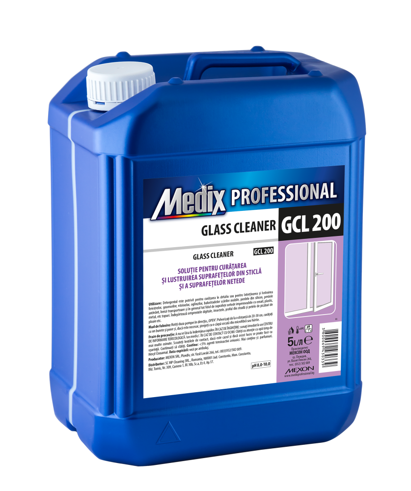 Solutie de curățare și lustruire pentru suprafețe netede si sticla 5L cu miros de liliac, GCL 200, Medix Professional [1]