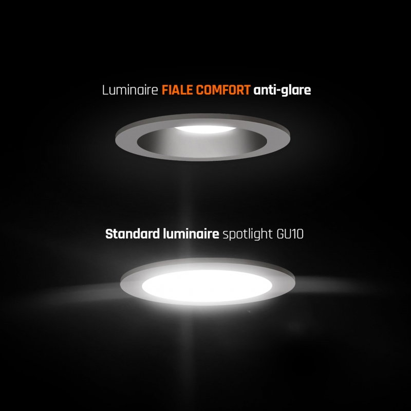Spot led alb 10W GU10 250V IP20 FI 85x50 mm, gaura de montaj 75 mm, Spectrum [4]
