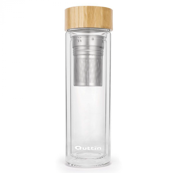 Sticla cu infuzor de ceai si fructe Quttin, sticla borosilicata, 300 ml [1]