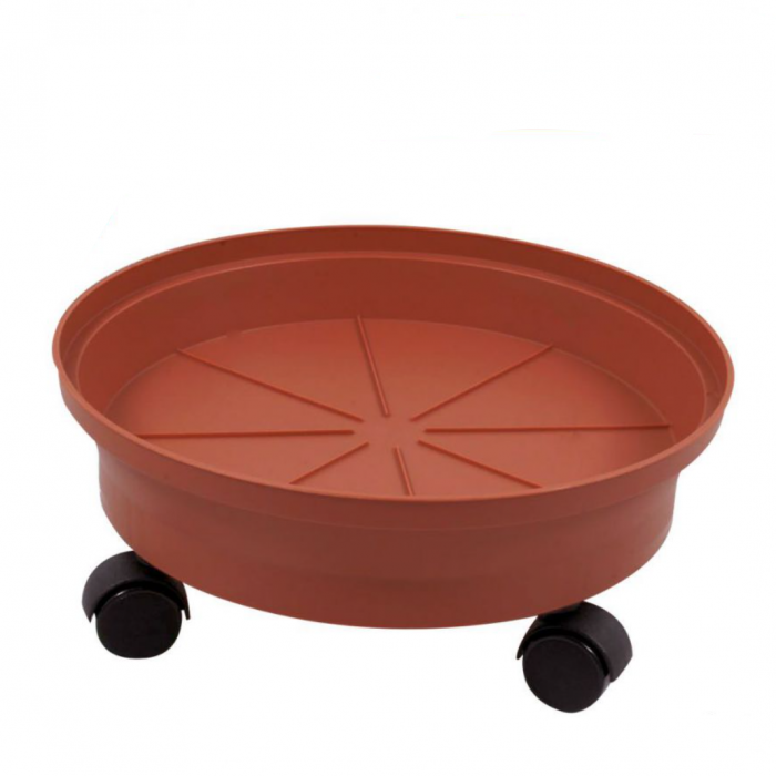 Suport cu roti pentru ghivece, 28x28x7cm, Dem Italia [1]