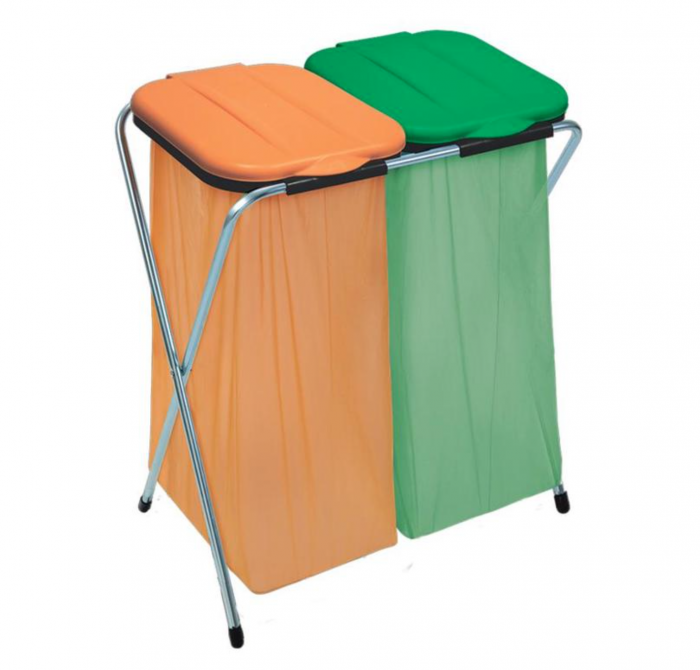 Suport pentru 2 saci de gunoi 66x42x78 cm ECOFIX, Strend Pro [1]