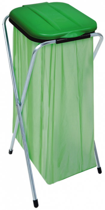 Suport pentru saci de gunoi “ECOFIX 1”, cm 36 x 42 x 78-h, pentru saci de la 20 l la 130 l, pentru colectare selectiva [1]