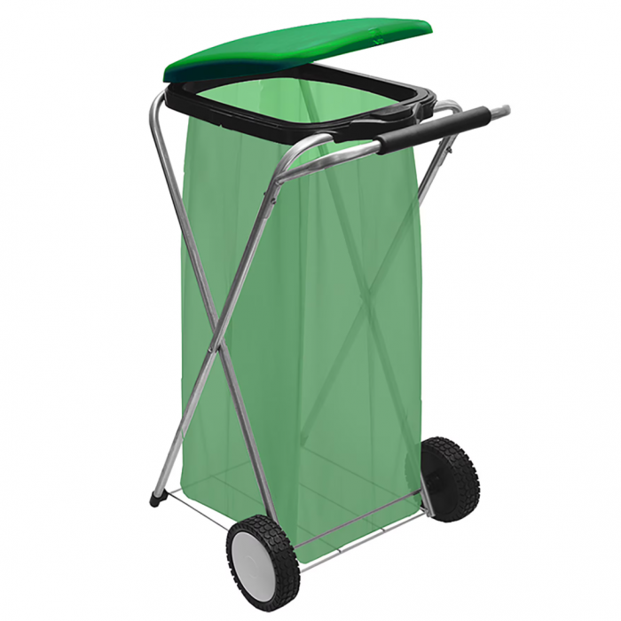Suport saci gunoi MOVE & UP 1 – 44×56×83 cm, cu roți și mâner ergonomic [1]
