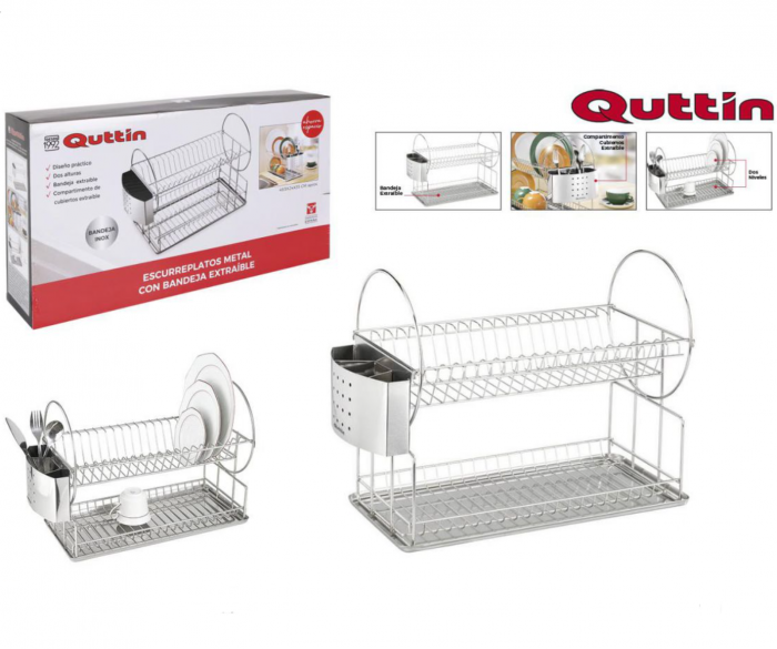 Suport uscator de vase inox 49.5 x 24 x 35 cm [3]