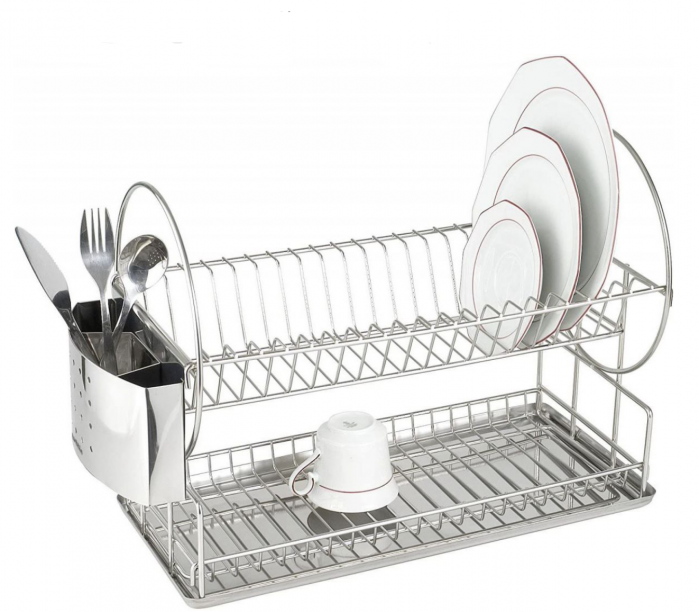 Suport uscator de vase inox 49.5 x 24 x 35 cm [1]