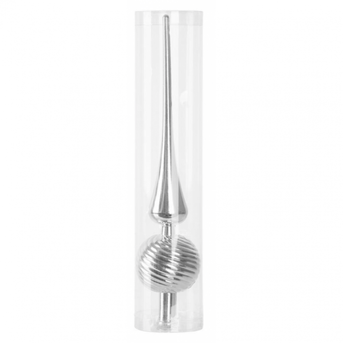Varf pentru bradul de Craciun, 28 cm, argintiu, MagicHome [2]