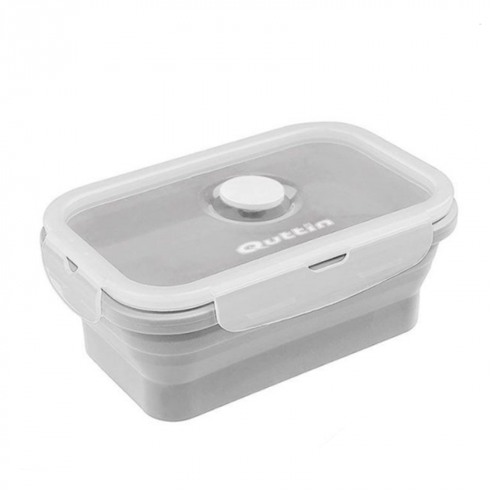 Caserola pliabila din silicon cu capac pentru microunde, 360 ml, Quttin [1]
