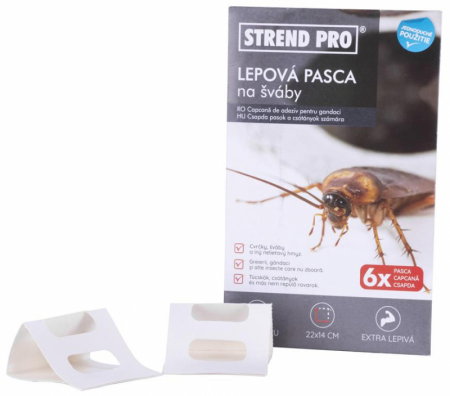 Gradina - Set 6 capcane adezive Strend Pro, impotriva gandacilor, 22 x 14 cm