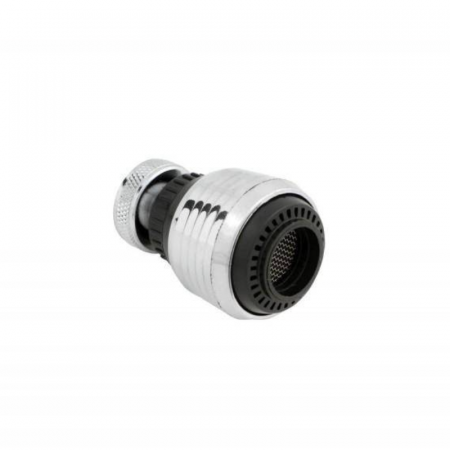 Accesorii baterii sanitare - Aerator chiuveta cu 2 functii, Hydroland, Plastic, 5,5 cm, Argintiu