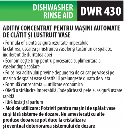 Agent de clătire pentru mașina de spălat vase, 10 litrii, Medix Professional [1]