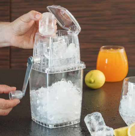 Aparat portabil de maruntit, gheata manual, otel inoxidabil si plastic, Quttin [1]