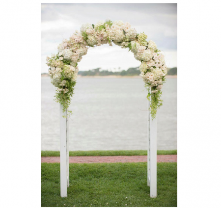 Arcada metalica, pergola, pentru gradina, 240x37x140x1.2 cm [1]