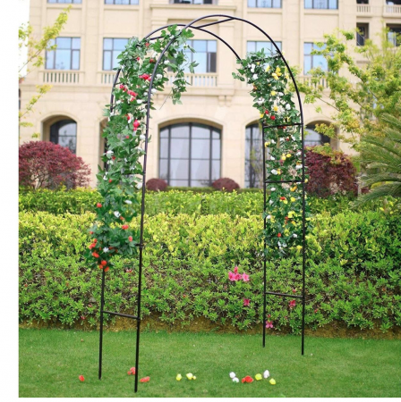 Arcada metalica, pergola, pentru gradina, 240x37x140x1.2 cm [2]