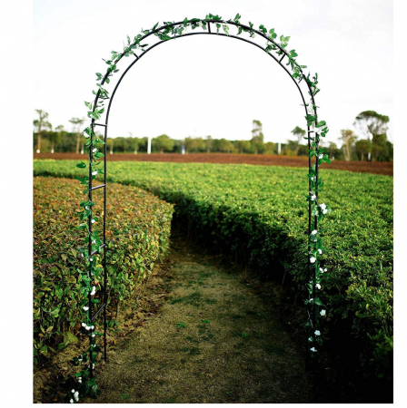 Arcada metalica, pergola, pentru gradina, 240x37x140x1.2 cm [6]