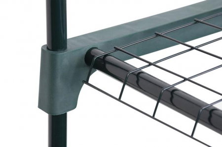Mini sera pentru flori si legume, 5 nivele, cadru din metal, 69x49x200 cm, verde [3]