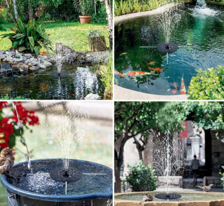 Fantana de gradina solara, plutitoare, diametru 16 cm, 7 scenarii [3]