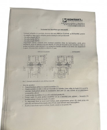Carcasa pentru 3 prize, montaj aparent, 22x8x3 cm, gama Mega Clasic, KONTAKT SIMON [3]