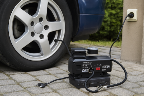 Compresor auto Strend Pro alimentare 12v/220V, 17 bar [1]
