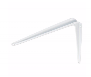 Console pentru rafturi - Consola alba 10" x 12" (250 x 300 mm)