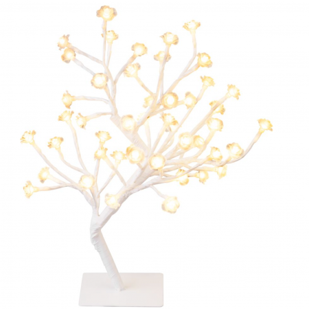 Copac cu trandafiri,48 de leduri, festiv, 45 cm inaltime, 3xAA, MagicHome [2]