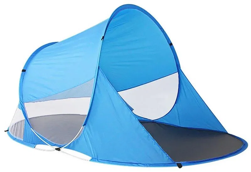 Articole Sportive - Cort de plajă pliabil cu protecție UV, 190 x 120 x 90 cm, albastru, Strend Pro