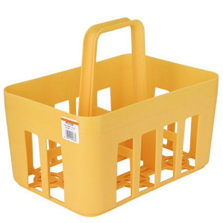 Constructii - Cos pentru transportarea sticlelor, Strend pro, galben, plastic