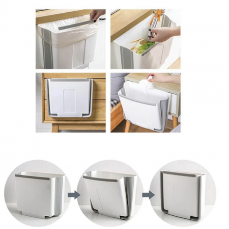 Cos pliabil, pentru usa dulap, resturi menajere, latime 11,5 cm x inaltime 37 cm, Confortime [1]