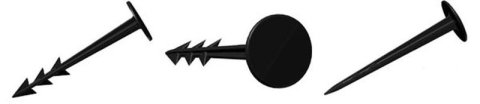 Cui plastic, fixare folii, tip harpon, set 50 buc, 25x100 mm [1]
