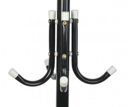 Cuier pentru hol, Ruhhy, tip pom, 3 nivele, 12 agatatori, metal, negru, 175cm, negru [1]