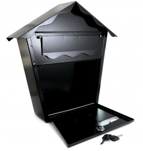 Cutie postala Romantic, 37 x 37 x 10 cm, negru [3]