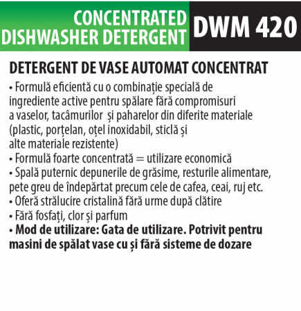 Detergent concentrat profesional pentru mașini de spălat vase, 10 litrii, Medix Professional [1]