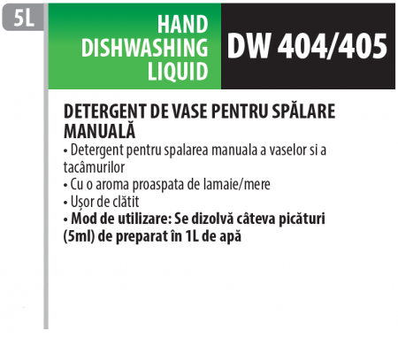 Detergent de vase concentrat cu parfum de mar pentru spălatul manual al veselei cu ingredient antibacterian, 5 litrii, Medix Professional [1]