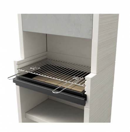 Gratar pentru gradina, Barbecue Venit Flex Plus, din beton, 78 × 47 × 185 cm [1]