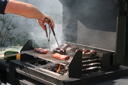 Gratar pentru gradina, Kitaway Grill Otte din beton, 110 × 47 × 192 cm [10]