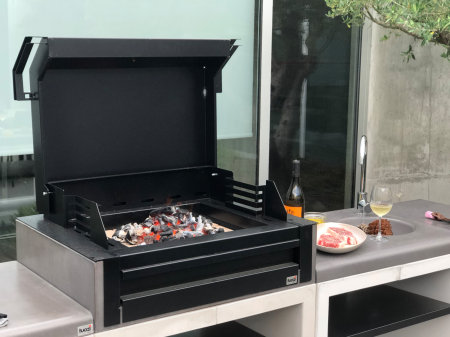 Gratar pentru gradina, Kitaway Grill Otte din beton, 110 × 47 × 192 cm [4]