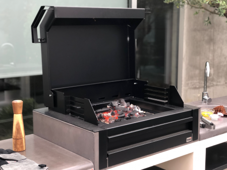 Gratar pentru gradina, Kitaway Grill Otte din beton, 110 × 47 × 192 cm [5]