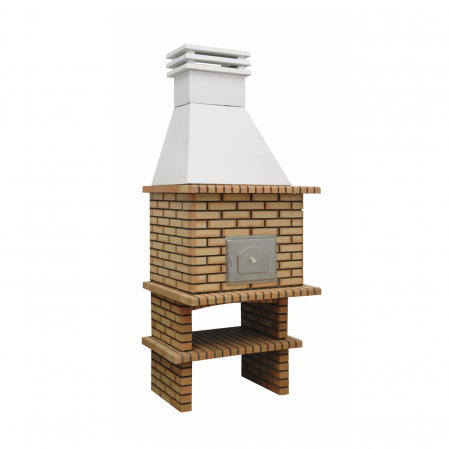 Bucatarii de vara Tuozi - Cuptor pentru gradina, Luxor Royal, din beton si caramida, 107 × 94 × 271 cm