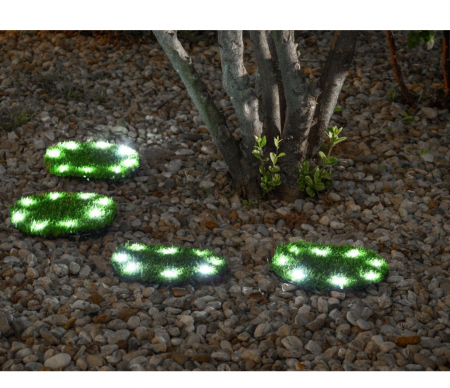 Lampa solara pentru gradina, 4 placi iarba, 4x 8 LED, AA, 24 cm [1]