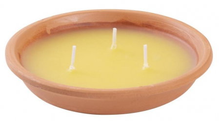 CRACIUN - Lumanare parfumata, Strend Pro Citronella CT282,cantitate 80 g, farfurie teracota, anti-tantari