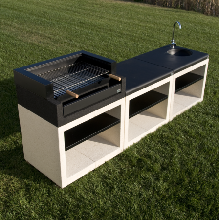 Masa de lucru pentru gradina Kitaway din beton, 84 × 63 × 71 cm [6]